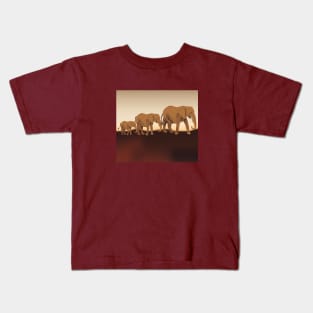 Elephant Cute Baby Elephant Wild Africa Safari Funny Kids T-Shirt